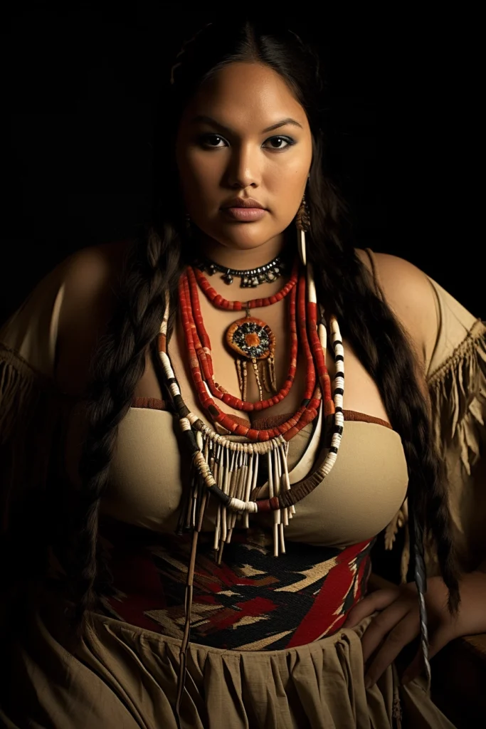 Фото коренная американка. Теги: Индейцы, Брюнетки (№ Native American woman 56 683x1024)