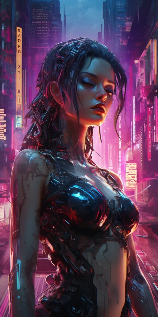 Арты киберпанк. Теги: Фантастика, Красочно, Иллюстрация (№ cyberpunk art 87 1 512x1024)