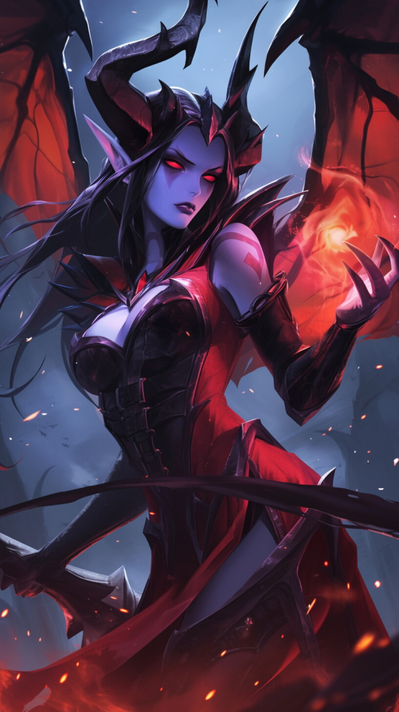 Аниме: Женские персонажи Дота 2. Теги: Фантастика, Девушка, Аниме, Dota 2 (№ Queen of Pain 574x1024)